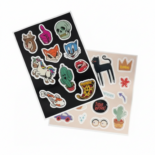 Стикерпак (белая глянцевая пленка, с полимерной заливкой)