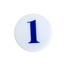 Номерок из акрила с односторонней цветной печатью