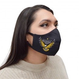 Маска для лица с принтом, защитная многоразовая анатомической формы, внутренний слой х/б