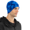 Шапка без отворота с полной запечаткой флисовая двухслойная с подкладом из флиса