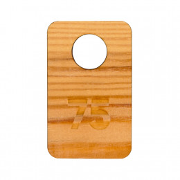 Бирка из дерева односторонняя, с гравировкой