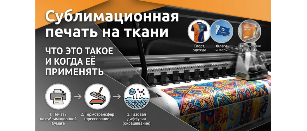 Сублимационная печать на ткани: что это такое и когда её применять
