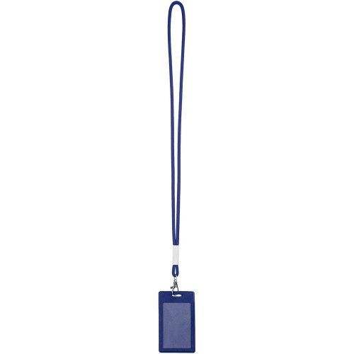 Шнурок для бейджа Tube Metal, синий