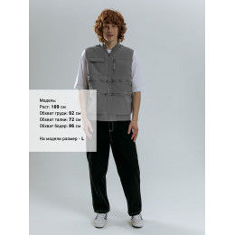 Жилет Hard Work, серый