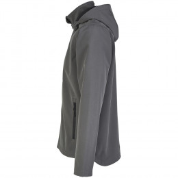 Куртка софтшелл с капюшоном мужская Race Men, темно-серая