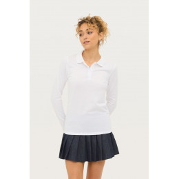 Рубашка поло женская с длинным рукавом Perfect LSL Women, белая