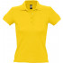 Рубашка поло женская People 210, желтая Рубашка поло женская People 210, желтая