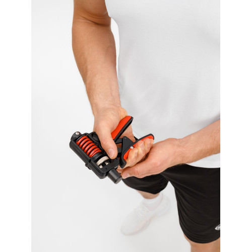 Эспандер кистевой пружинный Motive Power, черный с красным