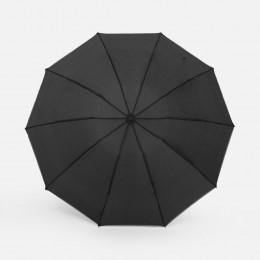 Зонт обратного сложения Norsken с фонариком, черный