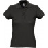 Рубашка поло женская Passion 170, черная Рубашка поло женская Passion 170, черная