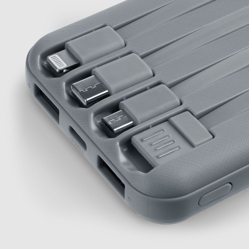 Аккумулятор Omni Qi 10000 мАч, ver.2, серый