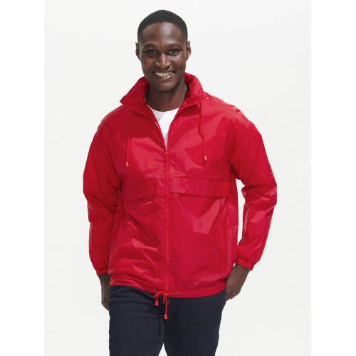 Ветровка из нейлона Surf 210, красная