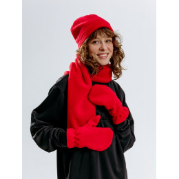 Варежки Fleecy, красные