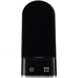 Зарядная станция с часами E-Store для смартфона, часов и наушников, черная