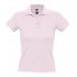Рубашка поло женская People 210, нежно-розовая Рубашка поло женская People 210, нежно-розовая