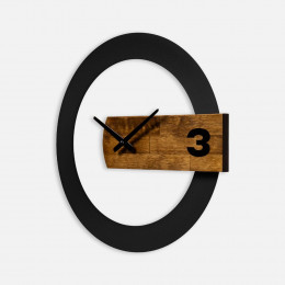 Часы TimeLord, черные с коричневым