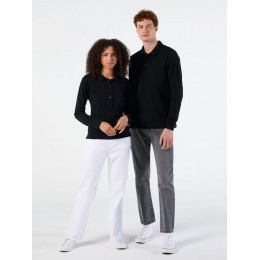 Рубашка поло мужская с длинным рукавом Winter II 210 бордовая