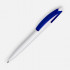 Ручка шариковая Bento, белая с синим