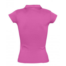 Рубашка поло женская без пуговиц Pretty 220, ярко-розовая