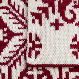 Шарф Wintertude M, красный с белым