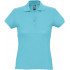 Рубашка поло женская Passion 170, бирюзовая Рубашка поло женская Passion 170, бирюзовая
