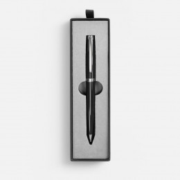 Ручка шариковая Letra Chrome в футляре, черная