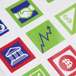 Стикерпак бумажный Industry, финансы