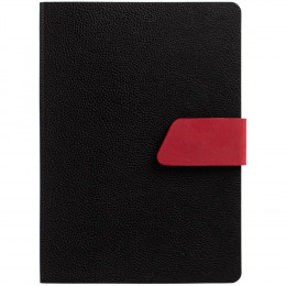 Ежедневник Boom, недатированный, черный с красным
