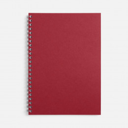 Блокнот Salvador в клетку, красный ver.2