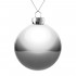 Елочный шар Finery Gloss, 10 см, глянцевый серебристый