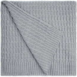 Плед Slumberland, серебристо-серый меланж