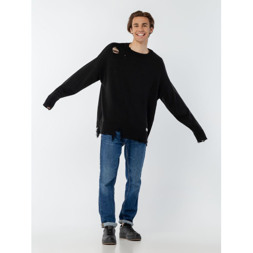 Джемпер оверсайз унисекс Grunge, черный