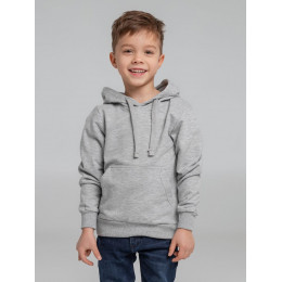 Толстовка с капюшоном детская Kirenga Kids, серый меланж
