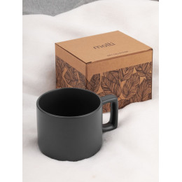 Чашка Jumbo в коробке матовая, темно-серая