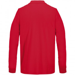 Рубашка поло унисекс с длинным рукавом Pacific LSL, красная