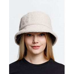 Панама Bucket двусторонняя утепленная, темно-серая с бежевым