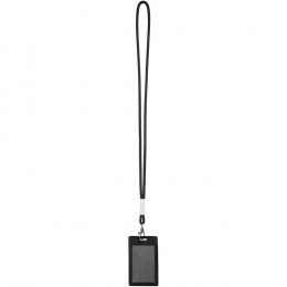 Шнурок для бейджа Tube Metal, черный