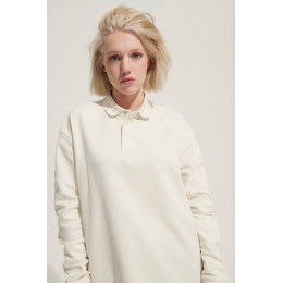 Рубашка поло оверсайз с длинным рукавом Heritage, черная