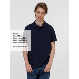 Рубашка поло унисекс Pulse, кобальт (темно-синяя)