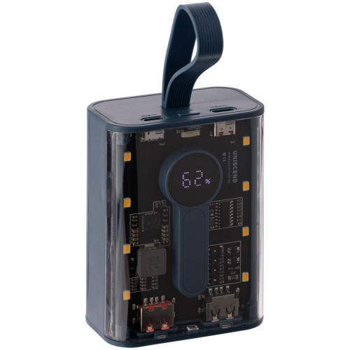 Аккумулятор с быстрой зарядкой Trellis Quick 10000 мАч, синий