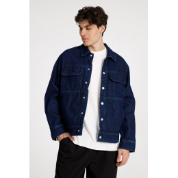 Куртка джинсовая O2, темно-синяя