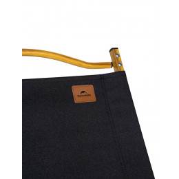 Стул MW02 складной, черный, светлое дерево