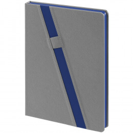Ежедневник Rubikon на заказ, недатированный серо-синий