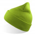 Шапка вязаная  двойная Wind-S, зелёное яблоко, 100% переработанный полиэстер