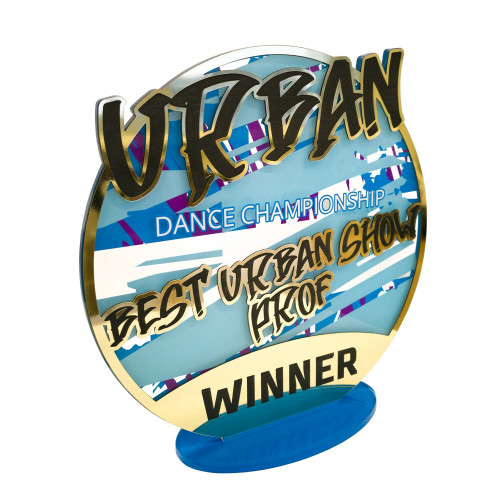 Приз из акрила с пластиком 2-слойный с УФ-печатью S  1-100 см2, толщина 10 мм