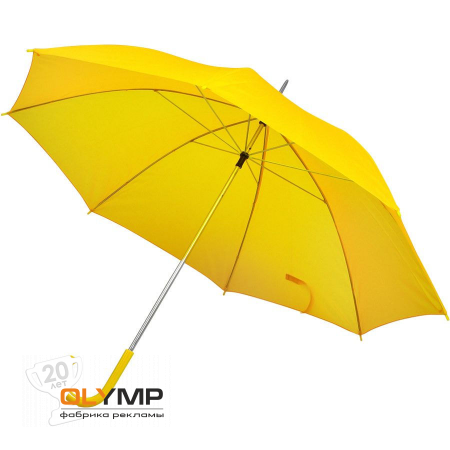 Зонт-трость с пластиковой ручкой                                                                                         желтый   